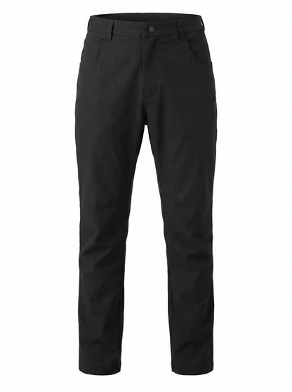 Pantalón Antiácido Hombre Oxwear Zuri – 2 - Way Stretch Secado Rápido Negro y Verde Oscuro Chile - Anditek