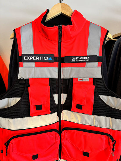 Parche GANCHO de Identificación Anditek con Texto Personalizado – Impresión Full Color con Velcro Gancho/Macho para Chalecos y Uniformes de Trabajo Chile