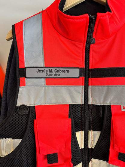 Parche GANCHO de Identificación Anditek con Texto Personalizado – Impresión Full Color con Velcro Gancho/Macho para Chalecos y Uniformes de Trabajo Chile
