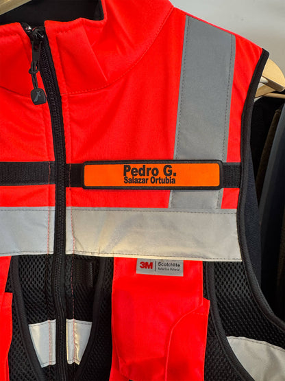 Parche GANCHO de Identificación Anditek con Texto Personalizado – Impresión Full Color con Velcro Gancho/Macho para Chalecos y Uniformes de Trabajo Chile