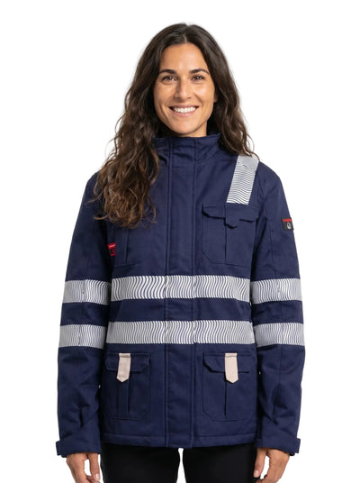 Parka Ignífuga Mujer Absolute Fire® Multinorma – Certificada NFPA 2112, NFPA 70E y EN 13034 para Minería e Industria - Anditek