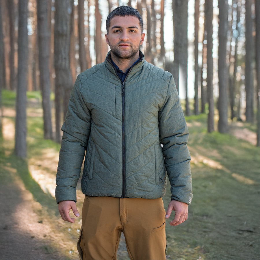 Parka Reversible Thinsulate Hombre negro/verde Z - 3000 - Anditek