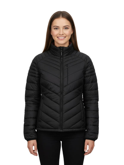 Parka Reversible Thinsulate Mujer Z - 3100 Negro/Malva - Anditek