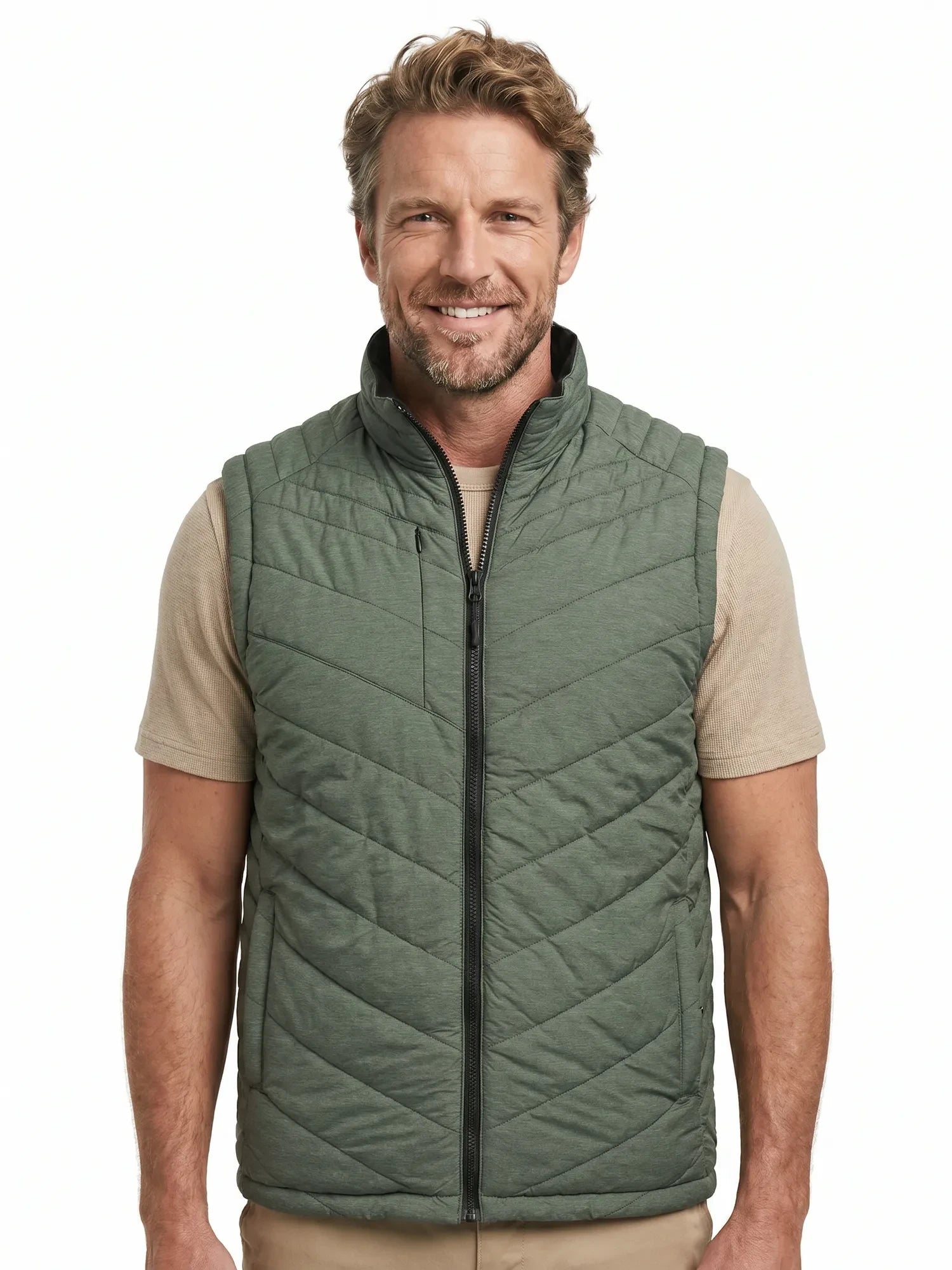 Parka Sin Manga Reversible Thinsulate Hombre Negro/Verde Z - 2000 Absolute Zero - Anditek