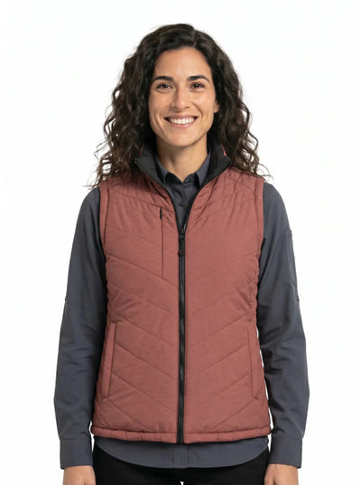 Parka Sin Manga Reversible Thinsulate Mujer Negro/Malva Z - 2100 Absolute Zero - Anditek