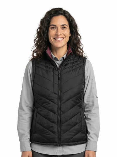Parka Sin Manga Reversible Thinsulate Mujer Negro/Malva Z - 2100 Absolute Zero - Anditek