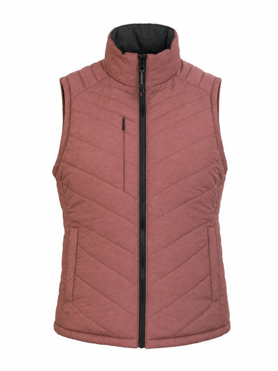 Parka Sin Manga Reversible Thinsulate Mujer Negro/Malva Z - 2100 Absolute Zero - Anditek