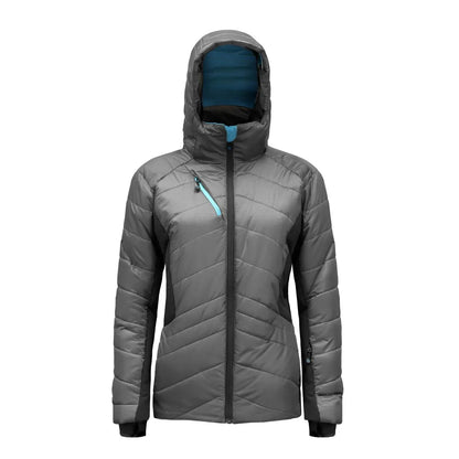 Parka Thinsulate Mujer Z - 9100 Gris/Negro – Ultraligera, Impermeable y Térmica - Anditek