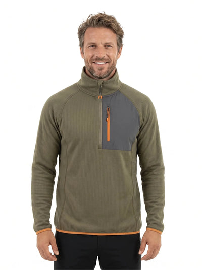 Polar Fleece Marlin Hombre Oxwear® – Thermafleece® +FLEX® Medio Cierre | Anditek Chile - Anditek