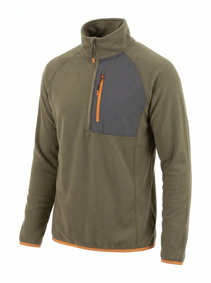 Polar Fleece Marlin Hombre Oxwear® – Thermafleece® +FLEX® Medio Cierre | Anditek Chile - Anditek