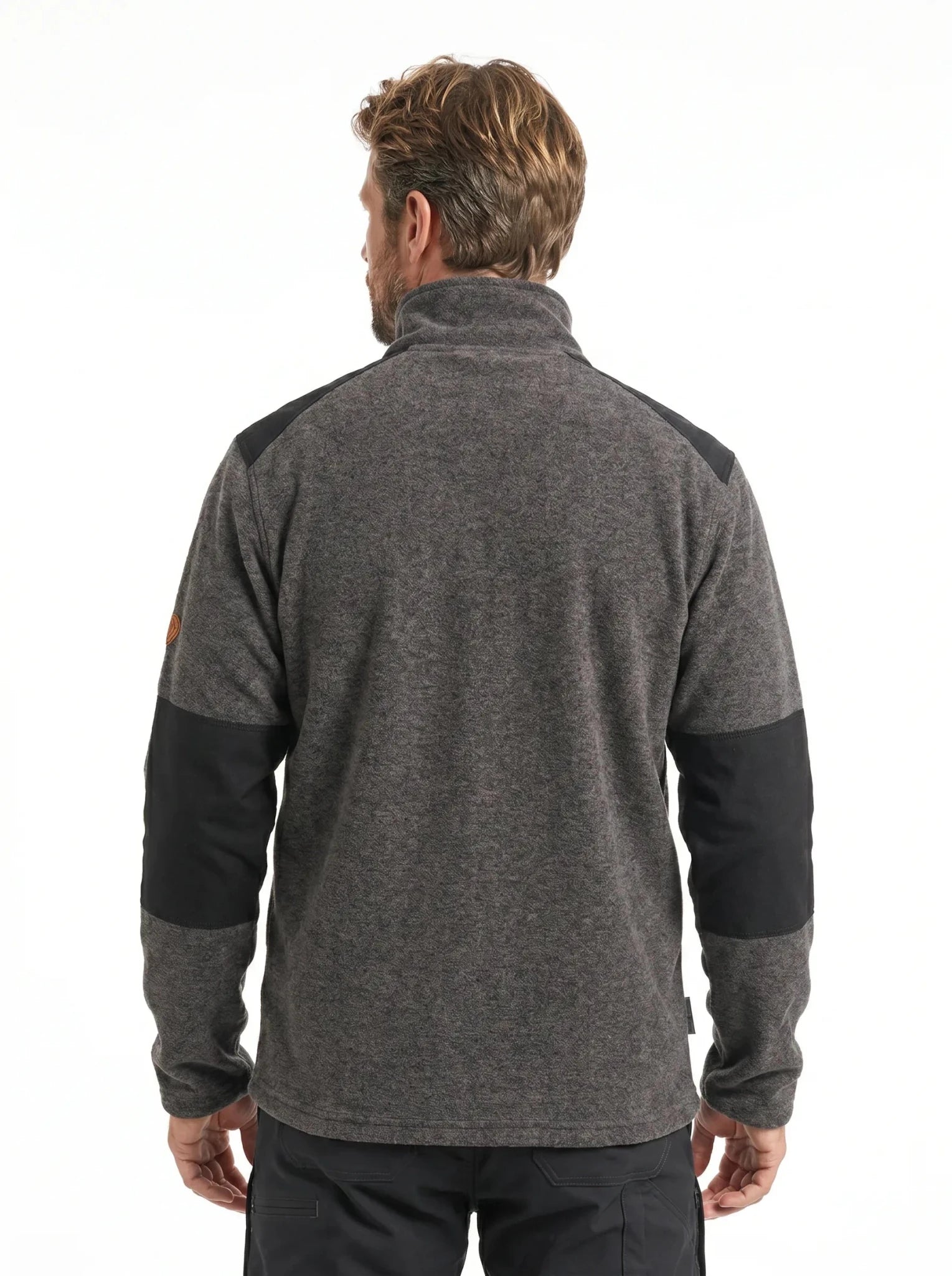Polar Reforzado Hombre Oxwear Ranger – Thermafleece® Mélange Slim Fit Negro y Verde Musgo Chile - Anditek