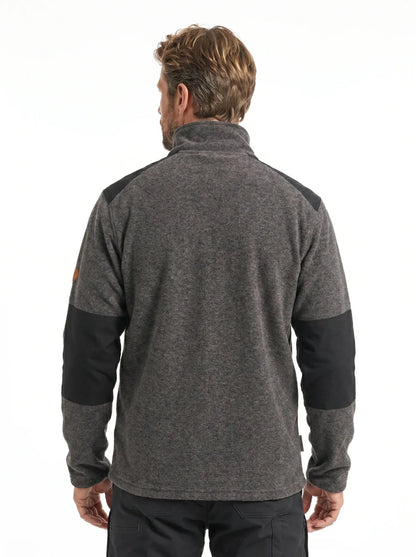 Polar Reforzado Hombre Oxwear Ranger – Thermafleece® Mélange Slim Fit Negro y Verde Musgo Chile - Anditek