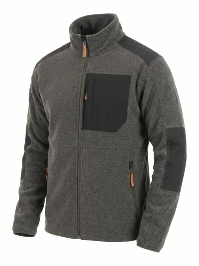 Polar Reforzado Hombre Oxwear Ranger – Thermafleece® Mélange Slim Fit Negro y Verde Musgo Chile - Anditek