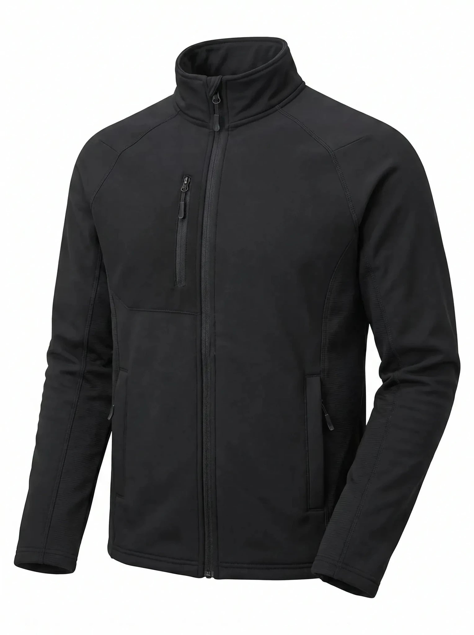 Polar Técnico Hombre Oxwear Cooper – Thermafleece® +FLEX® Medio Cierre Negro y Azul Patrol Chile - Anditek