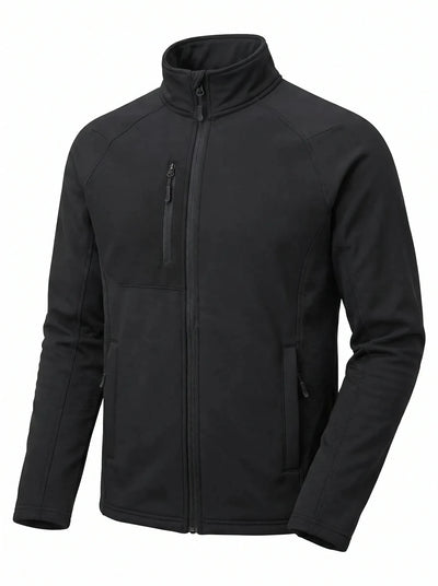 Polar Técnico Hombre Oxwear Cooper – Thermafleece® +FLEX® Medio Cierre Negro y Azul Patrol Chile - Anditek