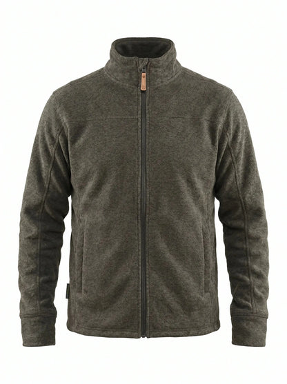 Polar Térmico Hombre Oxwear Thunder – Thermafleece® Texturado Full Zip Azul Café Gris Chile - Anditek