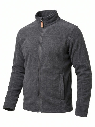 Polar Térmico Hombre Oxwear Thunder – Thermafleece® Texturado Full Zip Azul Café Gris Chile - Anditek