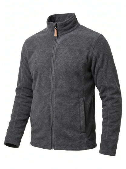 Polar Térmico Hombre Oxwear Thunder – Thermafleece® Texturado Full Zip Azul Café Gris Chile - Anditek