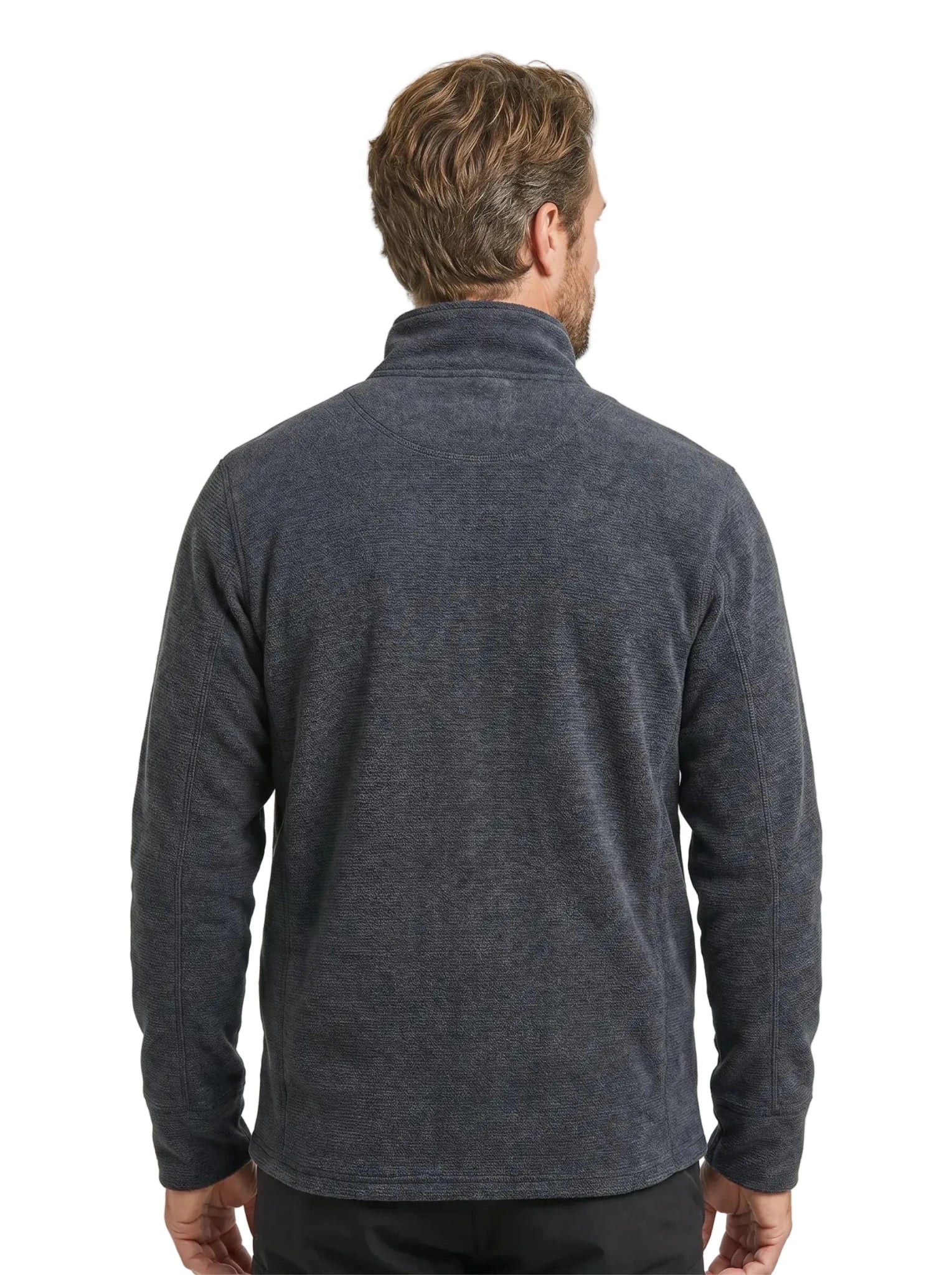 Polar Térmico Hombre Oxwear Thunder – Thermafleece® Texturado Full Zip Azul Café Gris Chile - Anditek