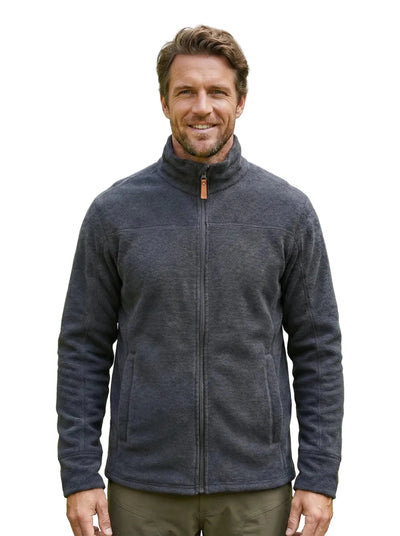 Polar Térmico Hombre Oxwear Thunder – Thermafleece® Texturado Full Zip Azul Café Gris Chile - Anditek
