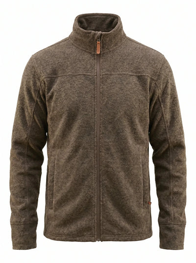 Polar Térmico Hombre Oxwear Thunder – Thermafleece® Texturado Full Zip Azul Café Gris Chile - Anditek