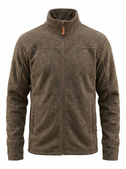 Polar Térmico Hombre Oxwear Thunder – Thermafleece® Texturado Full Zip Azul Café Gris Chile - Anditek