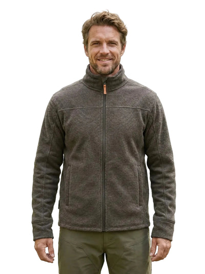 Polar Térmico Hombre Oxwear Thunder – Thermafleece® Texturado Full Zip Azul Café Gris Chile - Anditek