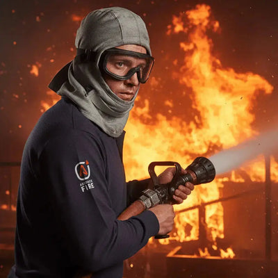 Polera Ignífuga Absolute Fire NFPA Azul - Anditek