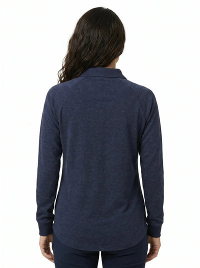 Polera Ignífuga Mujer Absolute Fire® Azul – Certificada NFPA 2112, NFPA 70E y EN 1149 - 5 para Minería e Industria - Anditek
