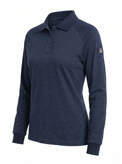 Polera Ignífuga Mujer Absolute Fire® Azul – Certificada NFPA 2112, NFPA 70E y EN 1149 - 5 para Minería e Industria - Anditek