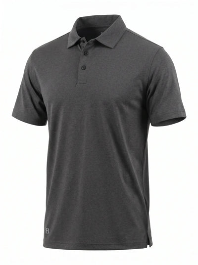 Polera Técnica Hombre Oxwear Amur – Tejido Cationic Transpirable Negro y Azul Patrol Chile - Anditek
