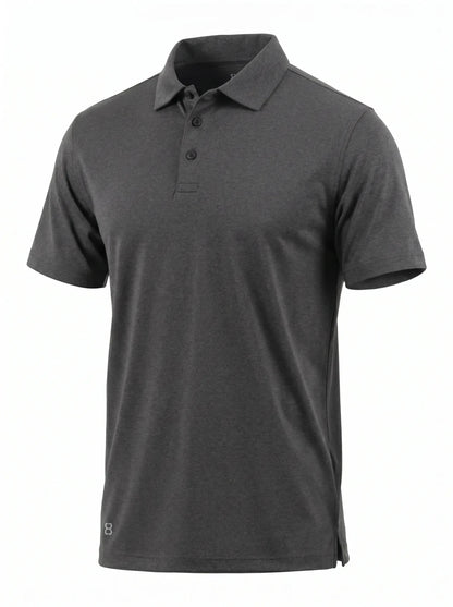 Polera Técnica Hombre Oxwear Amur – Tejido Cationic Transpirable Negro y Azul Patrol Chile - Anditek