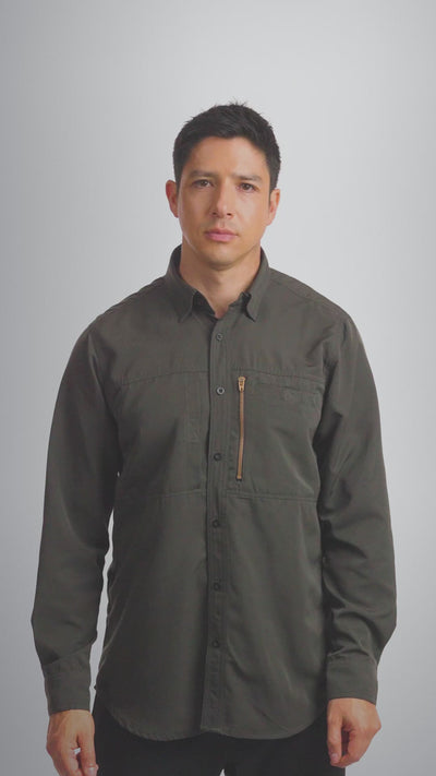 Camisa Técnica Antiácida Hombre Oxwear Kiruna – UPF 50+ Zonas Ventilación Slim Fit Chile