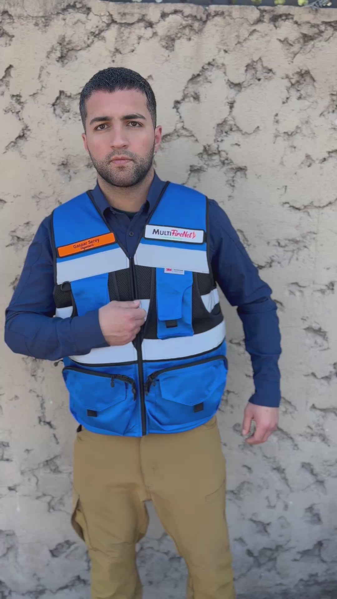 Chaleco Geólogo Azul Activex
