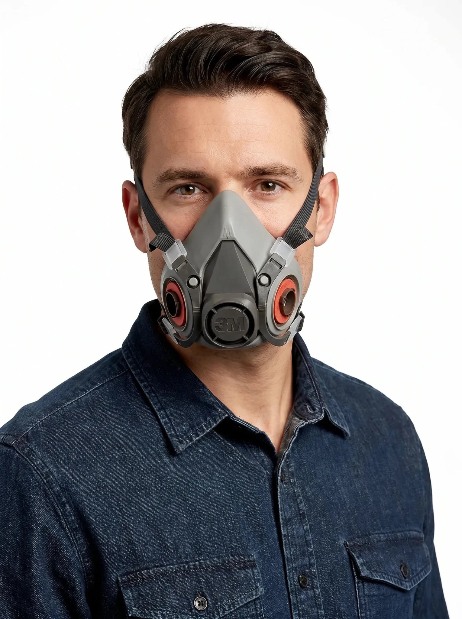 Respirador 3M 6200 Medio Rostro con Filtros Reemplazables | NIOSH - Anditek