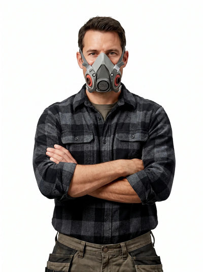 Respirador 3M 6200 Medio Rostro con Filtros Reemplazables | NIOSH - Anditek
