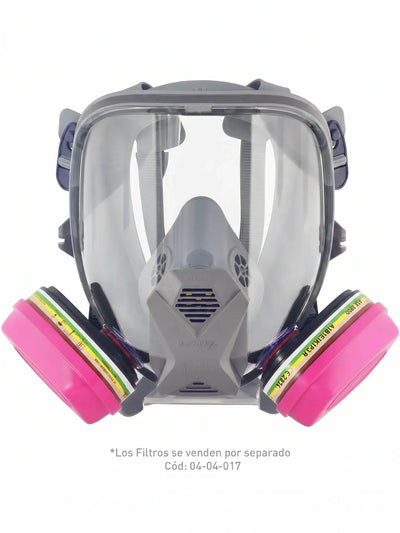 Respirador Full Face Silicona Activex ATX 1500 | Rostro Completo Talla Universal - Anditek